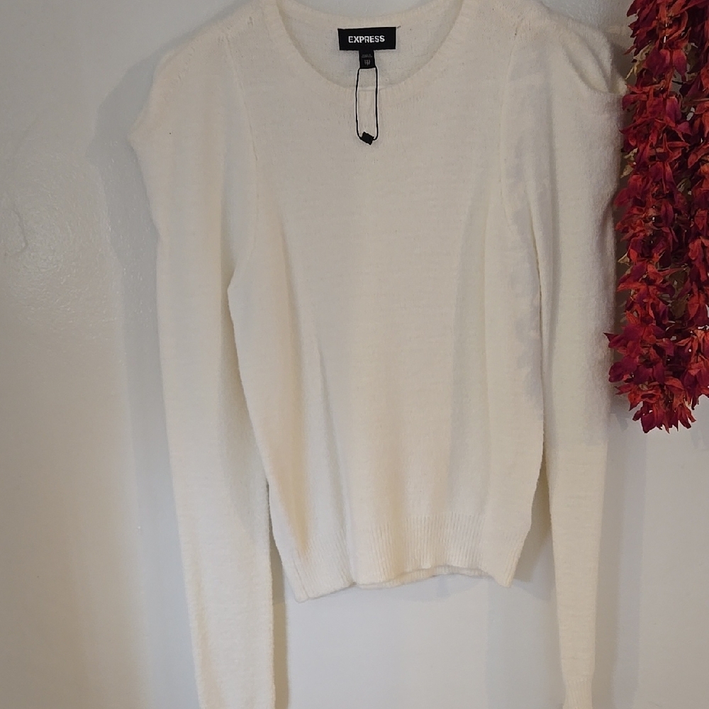 Express Women's White Sweater